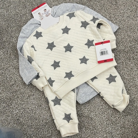 Koala baby Gray Elephant Onesie and Star Pants Set - Picture 4 of 5